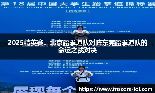 2025精英赛：北京跆拳道队对阵东莞跆拳道队的命运之战对决